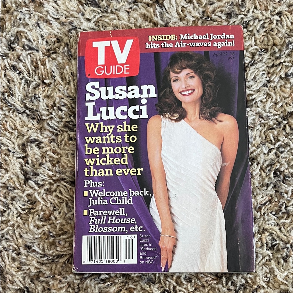 TV Guide Magazine April 1995 with Susan Lucci Cover